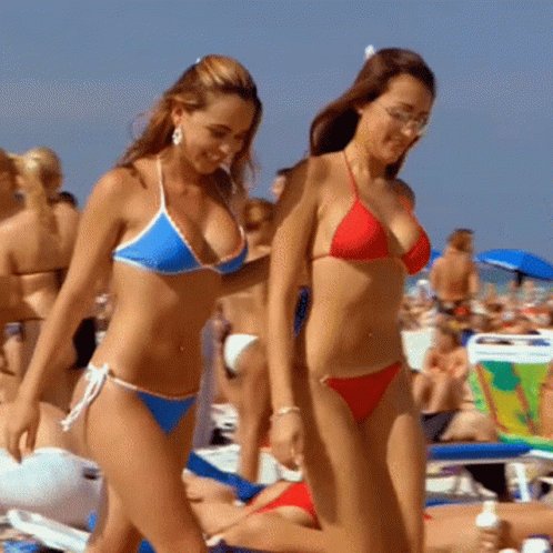 Nudist Beach Girl Gif