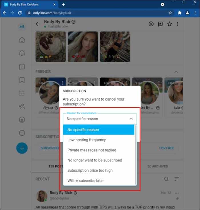How To Cancel An Onlyfans Subscription