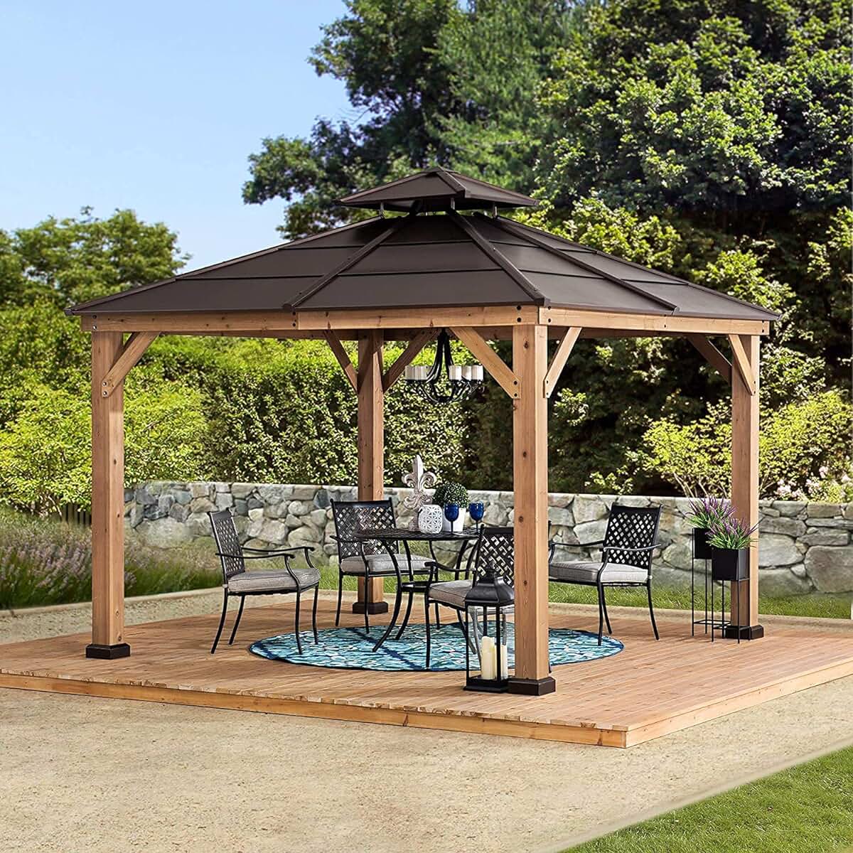 Backyard Gazebo  Attached To House