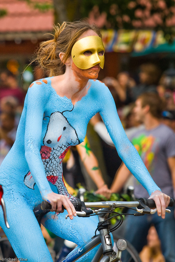 Nudist Body Paint Parade